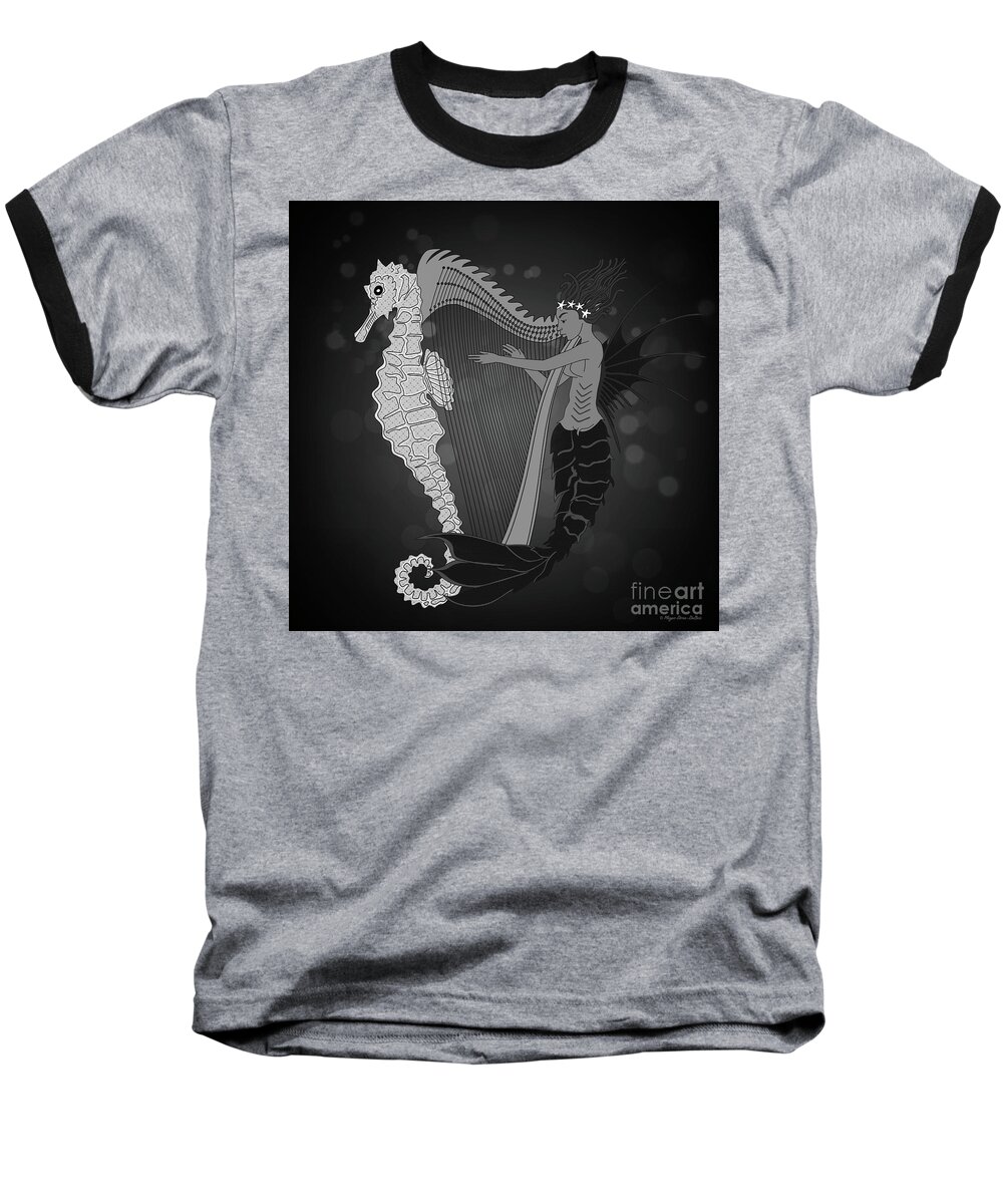 Keywords Baseball T-Shirt featuring the digital art Ocean Lullaby2 by Megan Dirsa-DuBois
