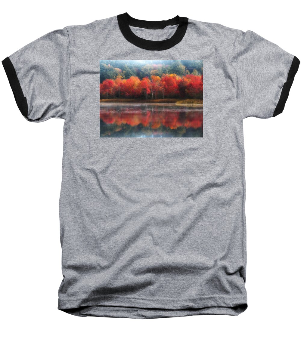 Trees Baseball T-Shirt featuring the photograph October Trees - Autumn by MTBobbins Photography