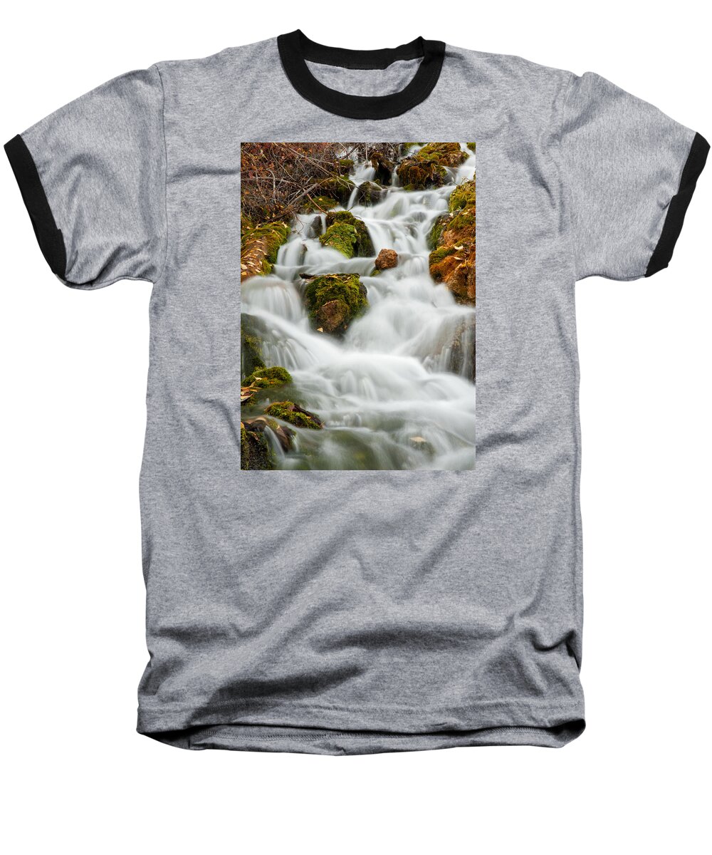 Water Baseball T-Shirt featuring the photograph October Waterfall by Scott Read