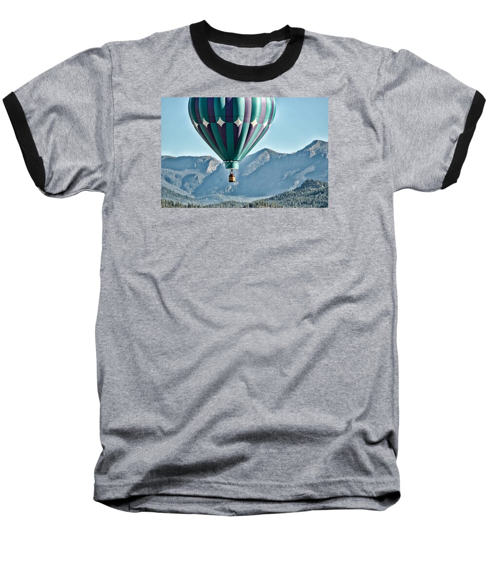 Hot Air Balloons Baseball T-Shirt featuring the photograph Off To See The Wizard... by Kevin Munro
