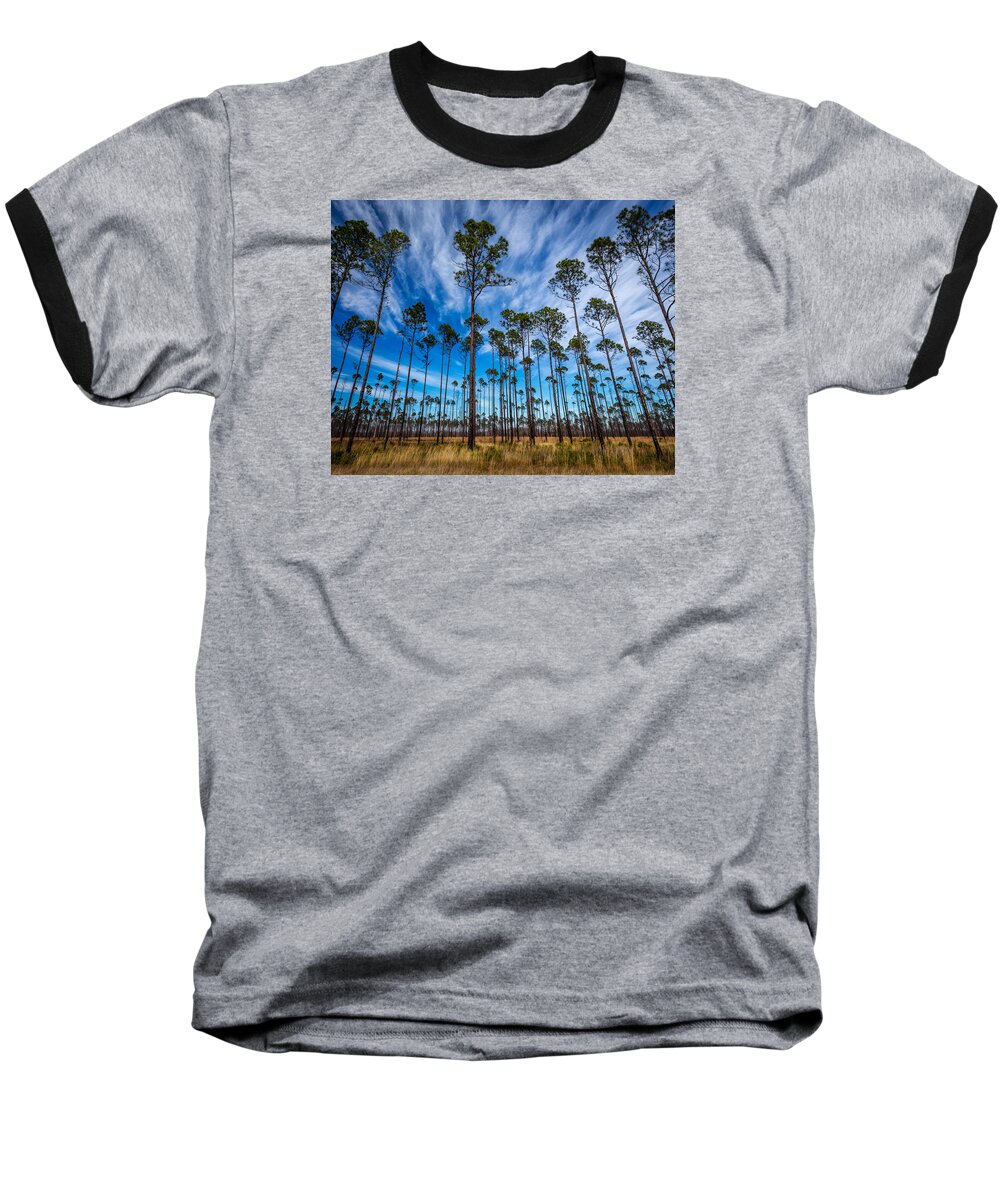 Art Baseball T-Shirt featuring the photograph Okefenokee Sky by Gary Migues