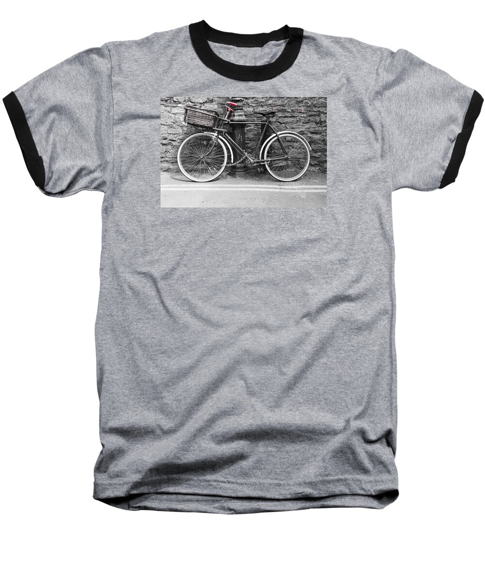 Bicycle Baseball T-Shirt featuring the photograph Old Bicycle by Helen Jackson