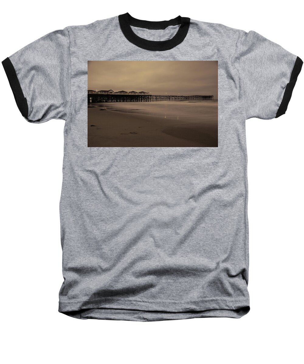 Crystal Pier Baseball T-Shirt featuring the photograph Old Crystal Pier by Kelly Wade