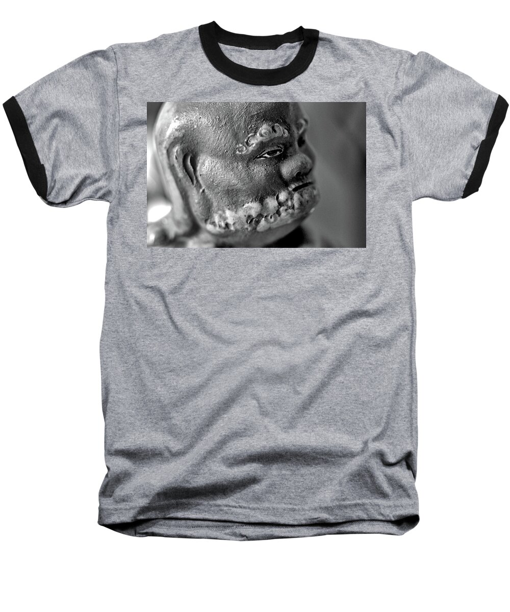 Ceramic Baseball T-Shirt featuring the photograph Old Face, Statue by Scott Carlton