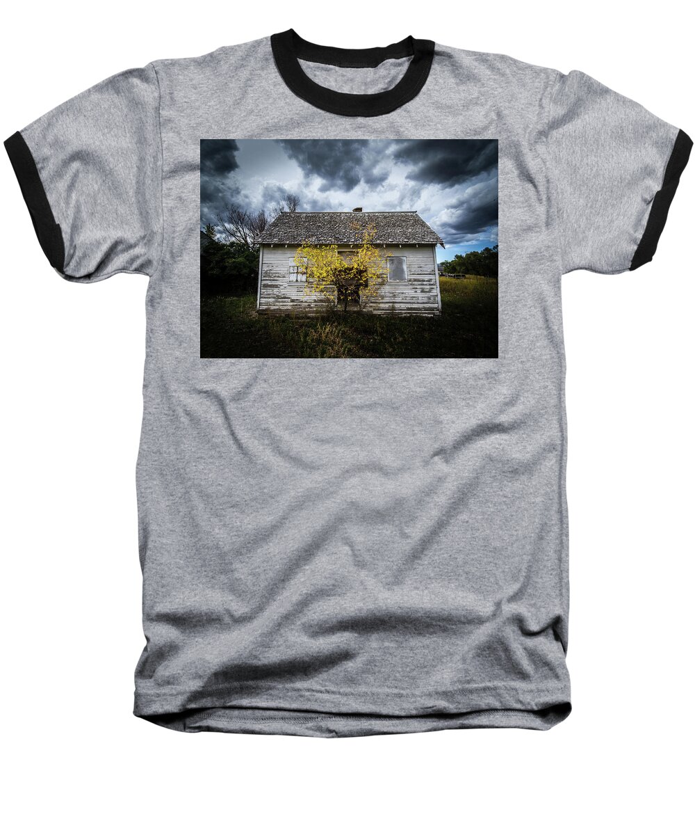 Old House Baseball T-Shirt featuring the photograph Old House by Wesley Aston