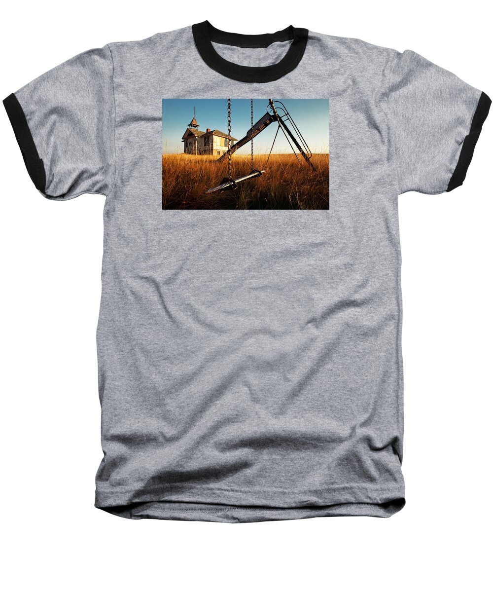Old Baseball T-Shirt featuring the photograph Old Savoy Schoolhouse by Todd Klassy