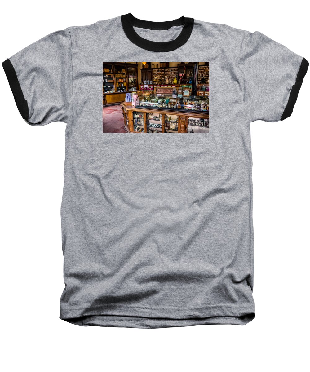 British Baseball T-Shirt featuring the photograph Old Time Cures by Adrian Evans