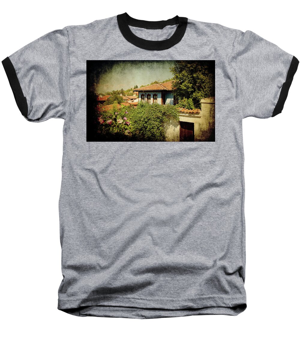 Plovdiv Baseball T-Shirt featuring the photograph Old Town by Milena Ilieva