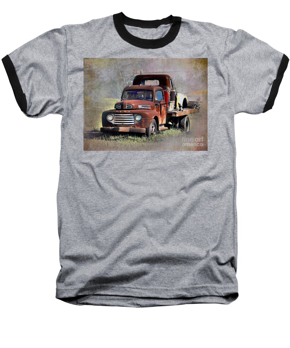 Old Baseball T-Shirt featuring the photograph Old Trucks by Savannah Gibbs