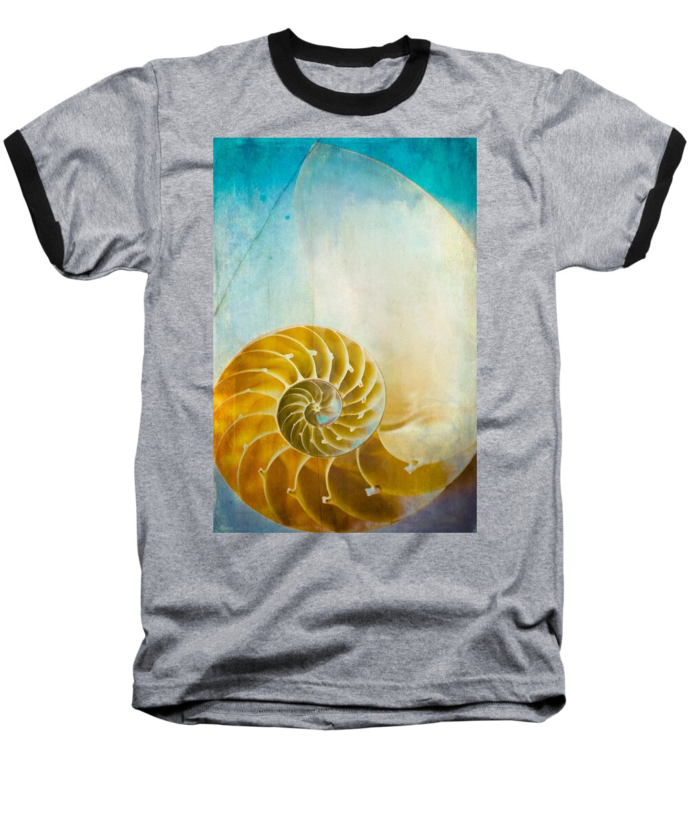 Nautilus Baseball T-Shirt featuring the photograph Old World Treasures - Nautilus by Colleen Kammerer