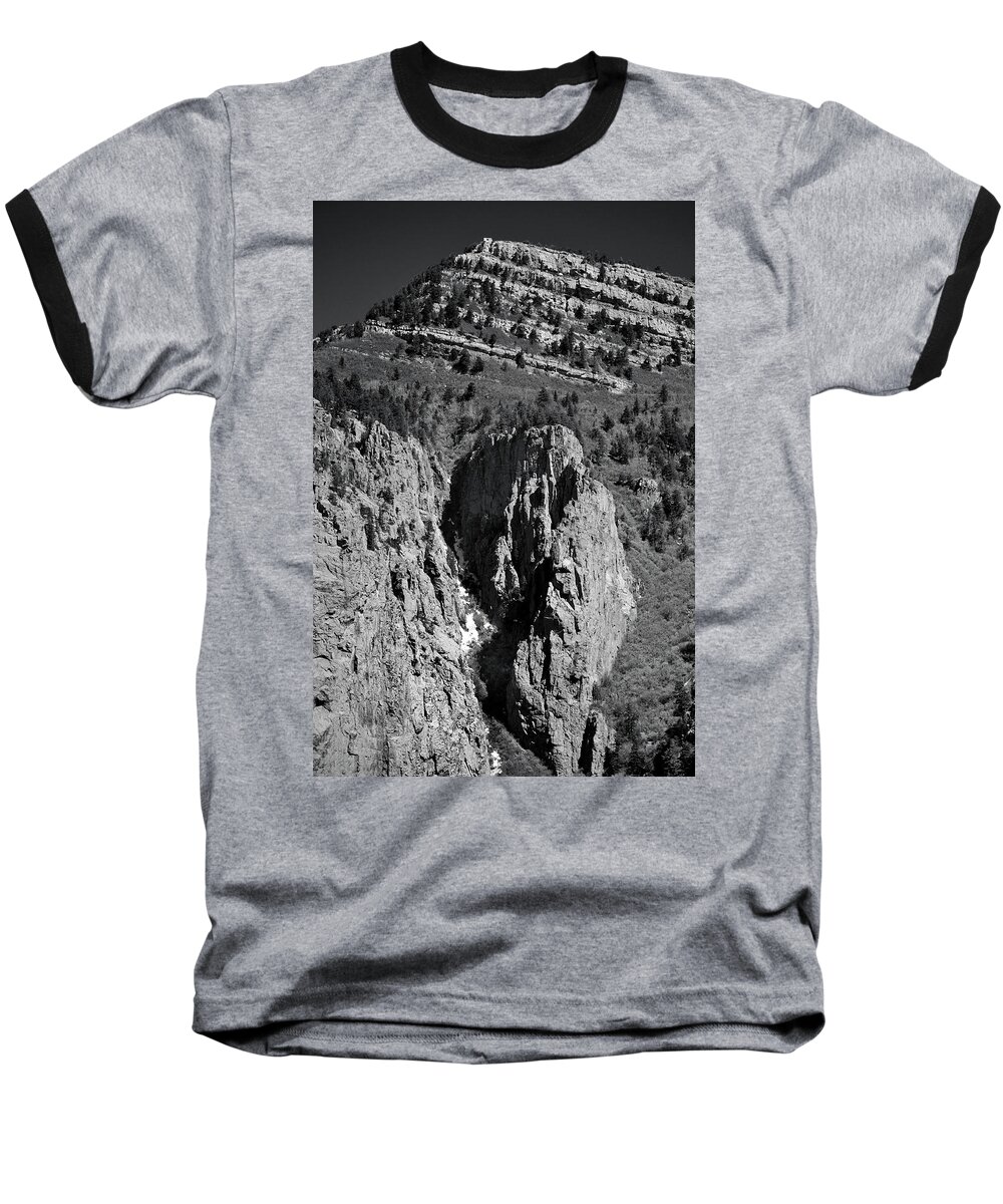 Landscape Baseball T-Shirt featuring the photograph On Sandia Mountain by Ron Cline