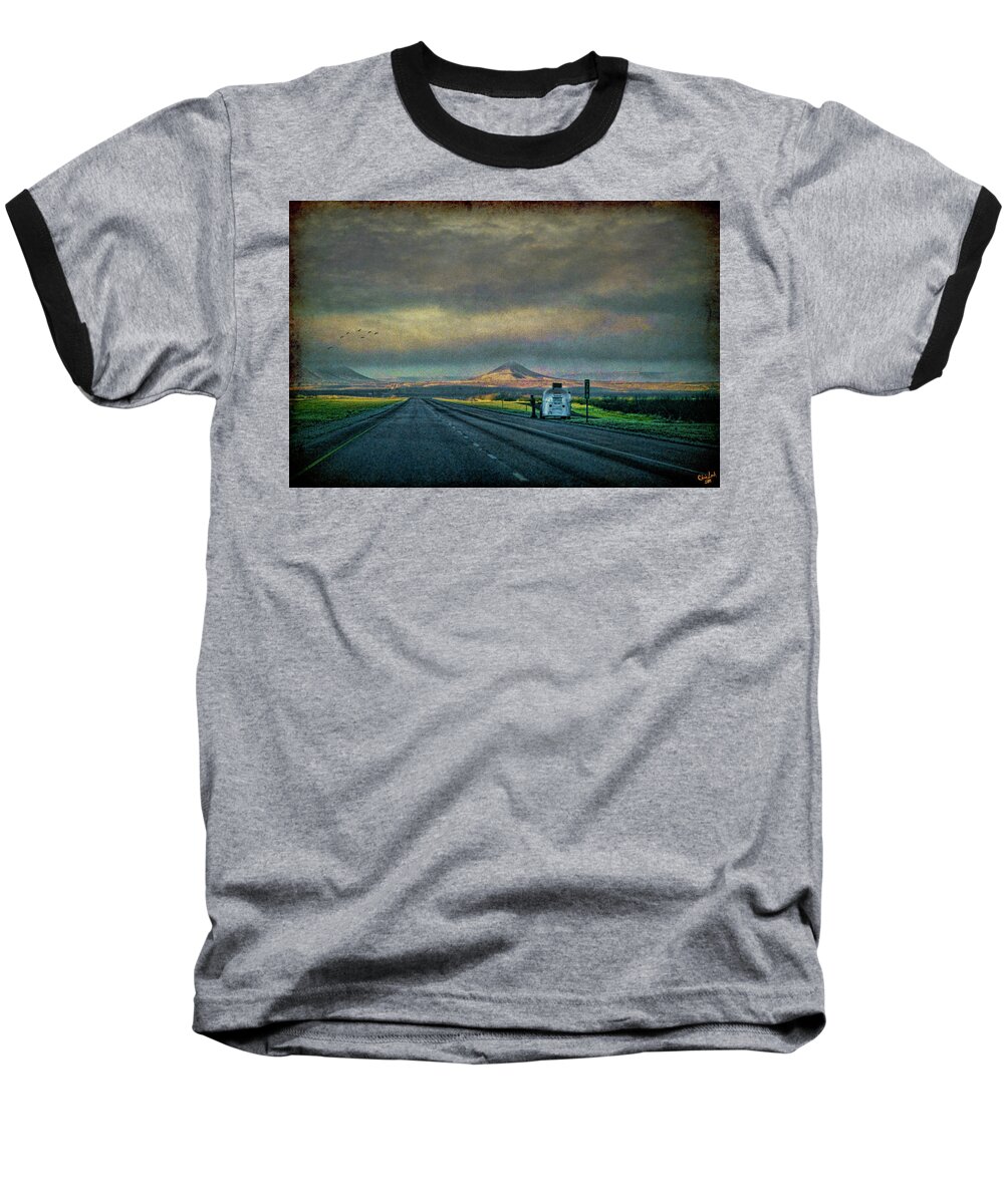 Road Baseball T-Shirt featuring the photograph On the Road Again by Chris Lord