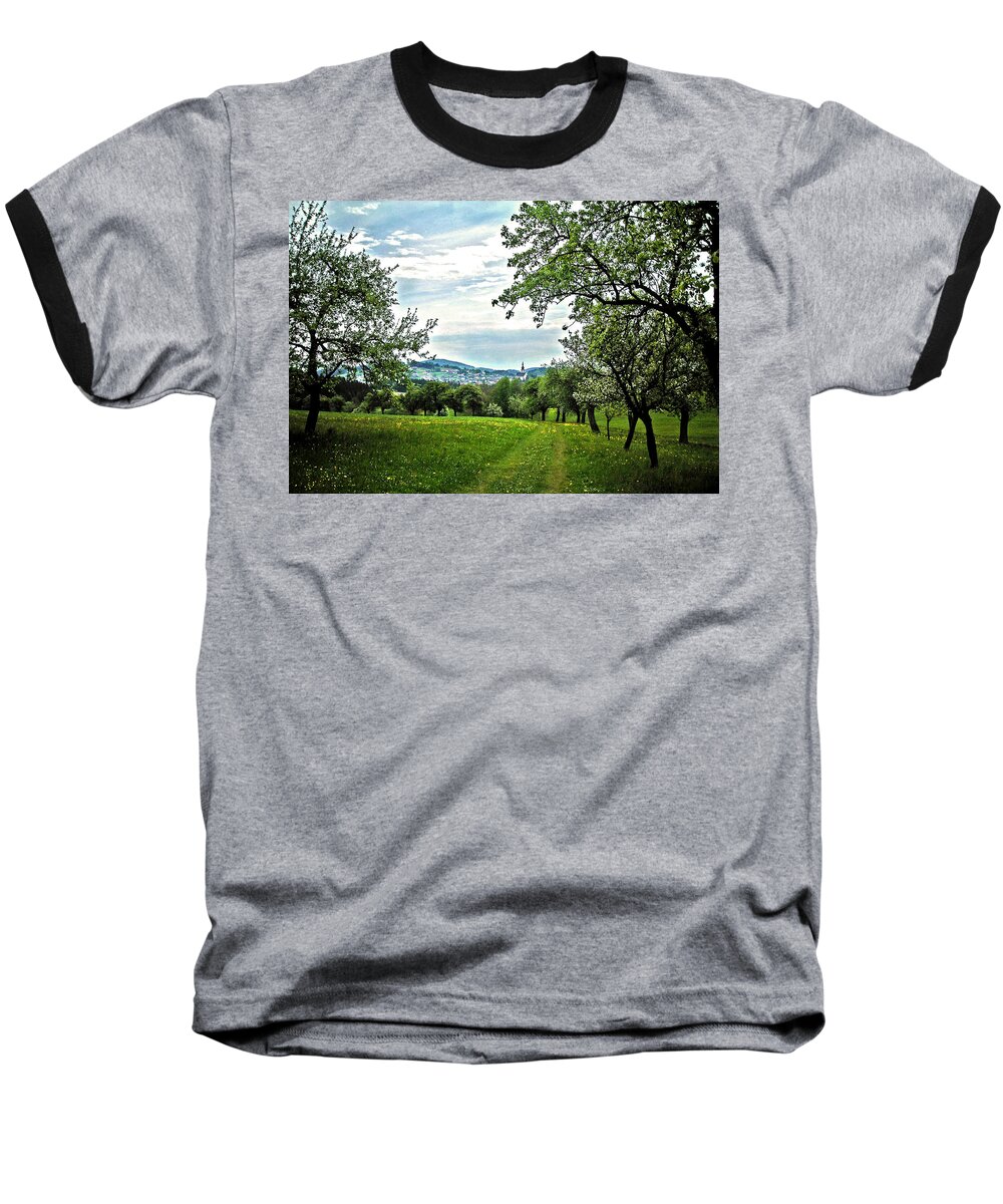 Europe Baseball T-Shirt featuring the photograph On the Way to Gramastetten ... by Juergen Weiss