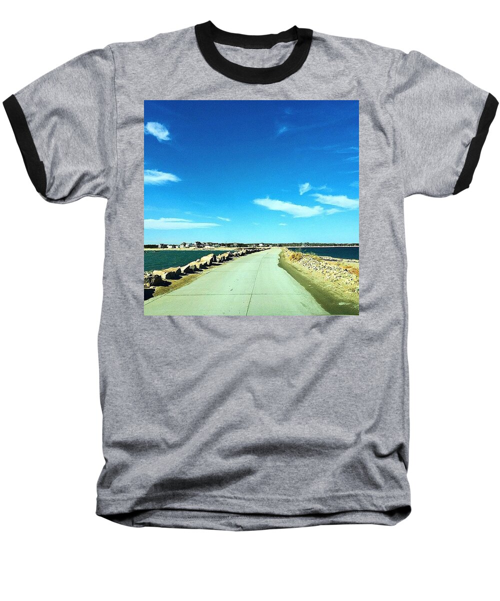 Westport Baseball T-Shirt featuring the photograph Open Road by Kate Arsenault 
