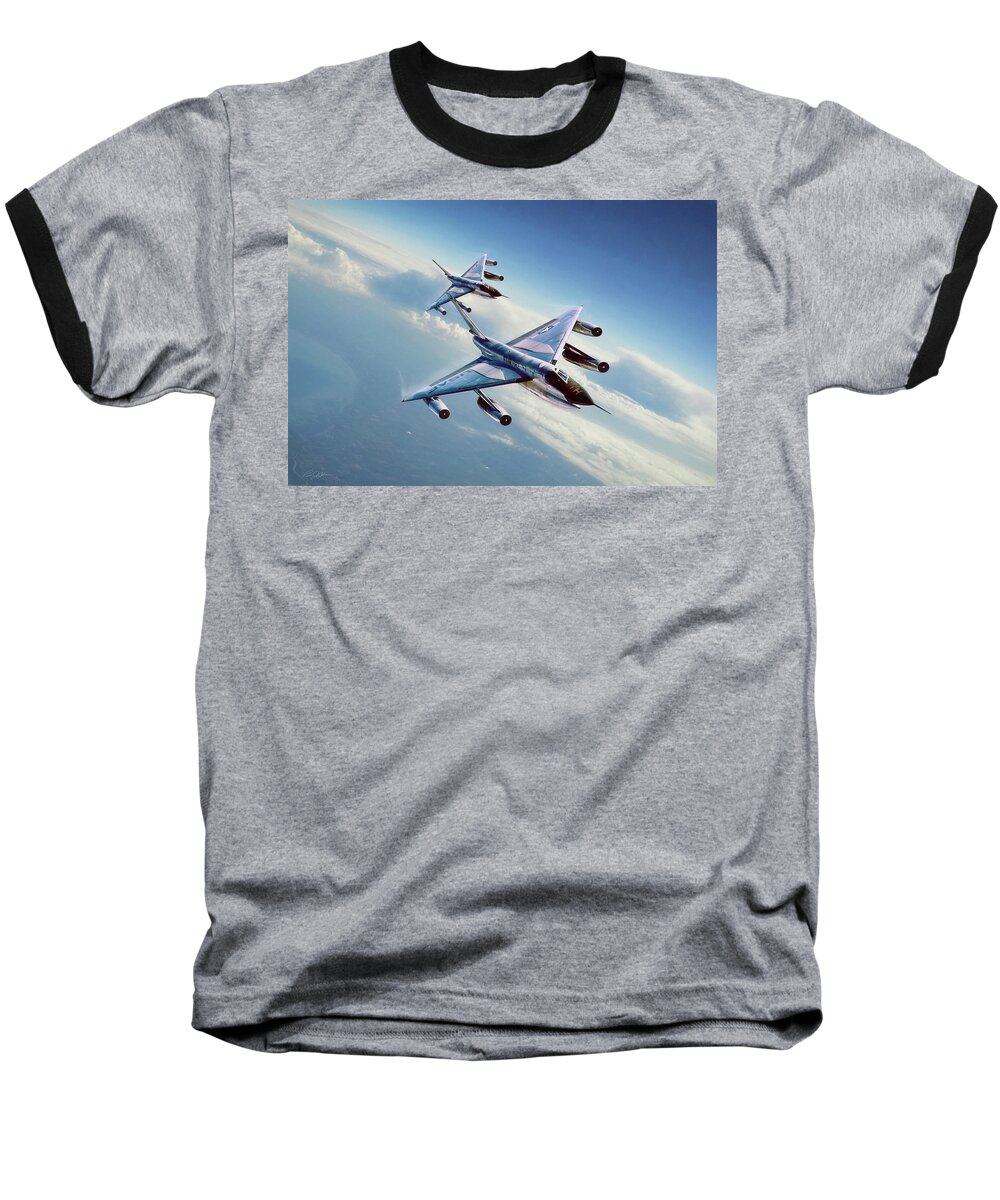 Aviation Baseball T-Shirt featuring the digital art Operation Heat Rise by Peter Chilelli