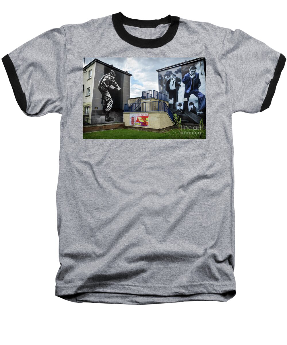 Ireland Baseball T-Shirt featuring the photograph Operation Motorman mural in Derry by RicardMN Photography