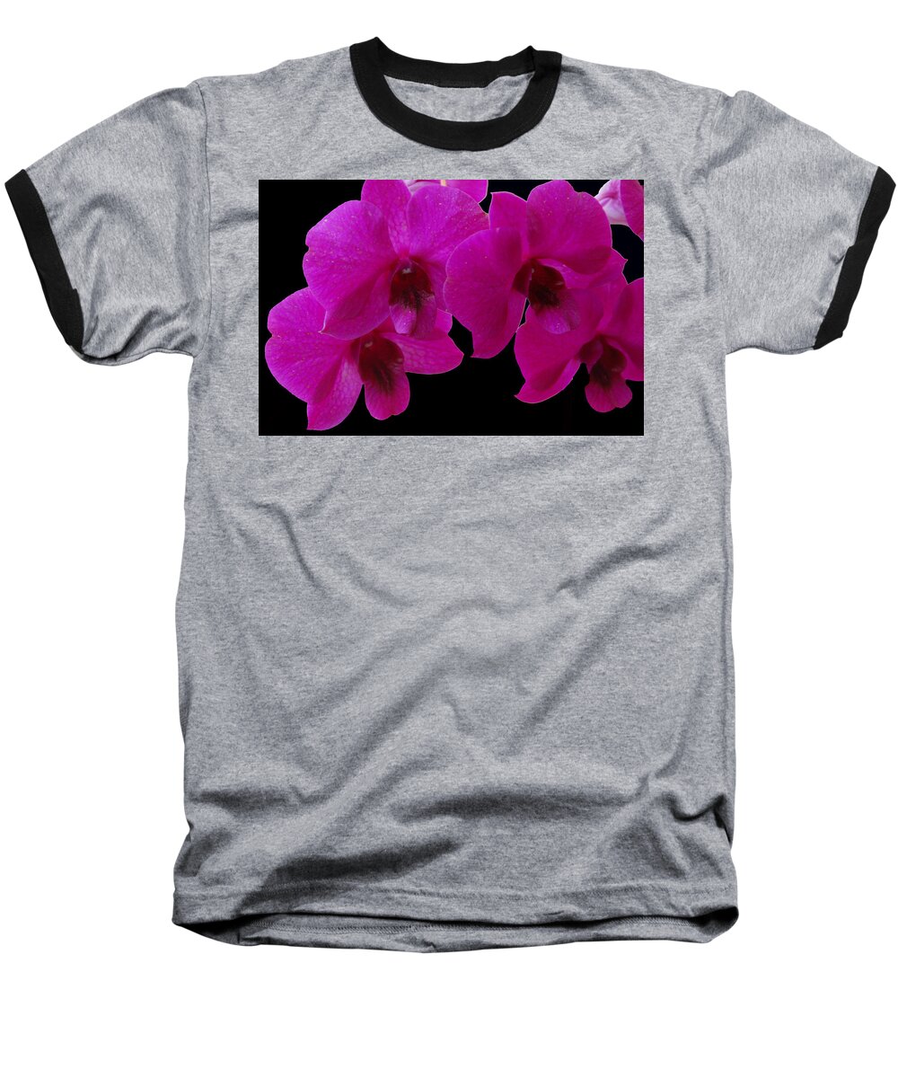 Orchid Baseball T-Shirt featuring the photograph Orchid Song by Aimee L Maher ALM GALLERY