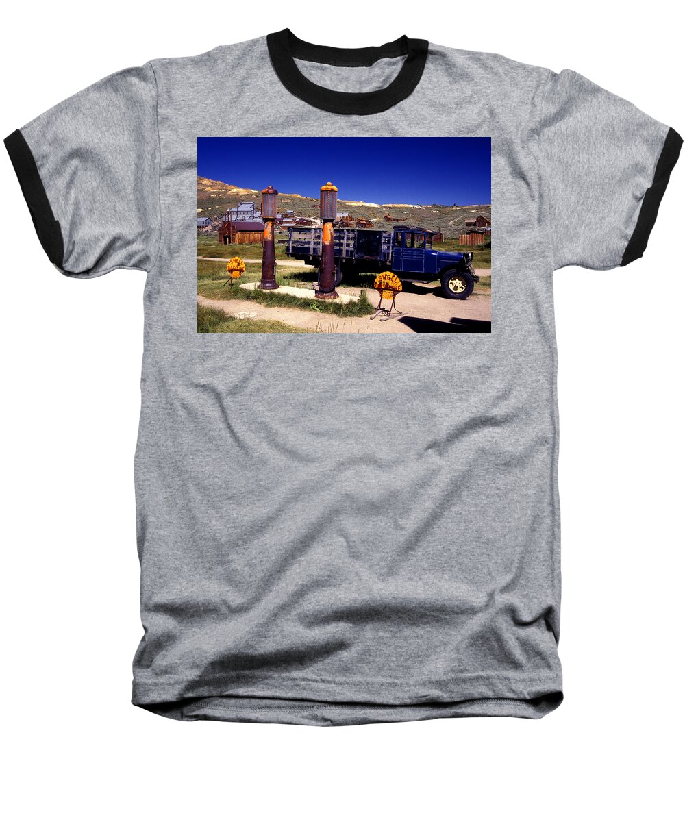 Bodie Baseball T-Shirt featuring the photograph Out of Gas by Paul W Faust - Impressions of Light