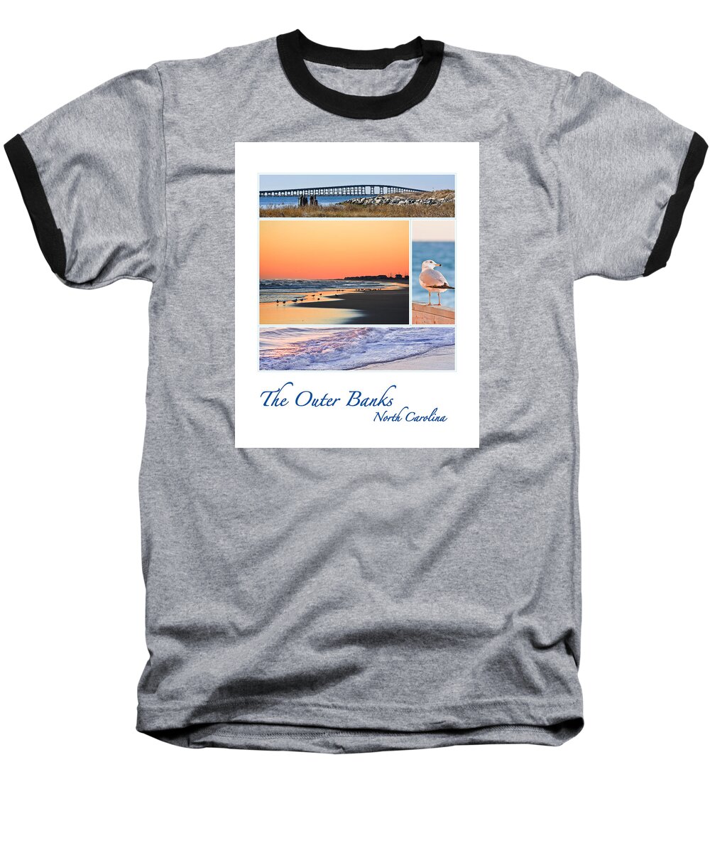 North Carolina Baseball T-Shirt featuring the photograph Outer Banks North Carolina by Joni Eskridge