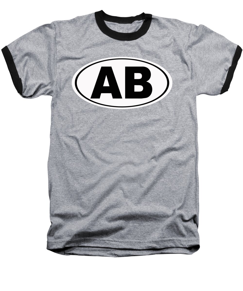 Ab Baseball T-Shirt featuring the photograph Oval AB Atlantic Beach Florida Home Pride by Keith Webber Jr