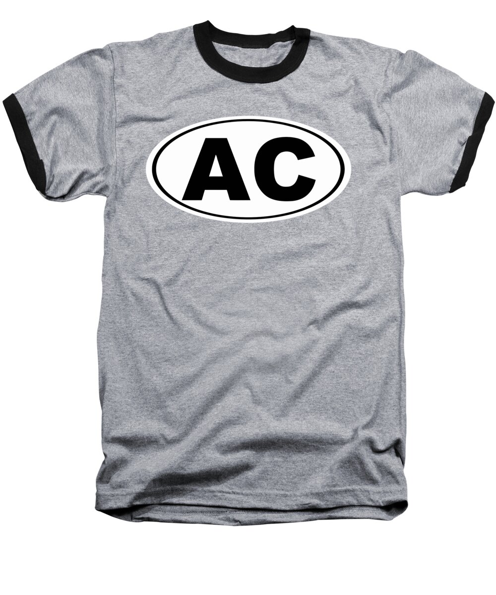 Ac Baseball T-Shirt featuring the photograph Oval AC Atlantic City New Jersey Home Pride by Keith Webber Jr