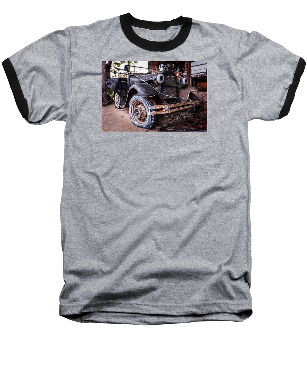 Old Baseball T-Shirt featuring the photograph Painted Eyes by Alan Raasch