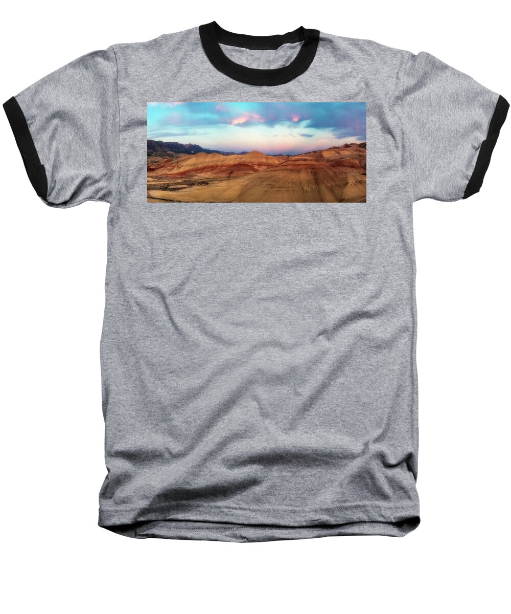 Painted Hills Baseball T-Shirt featuring the photograph Painted Hills Panorama by Ryan Manuel