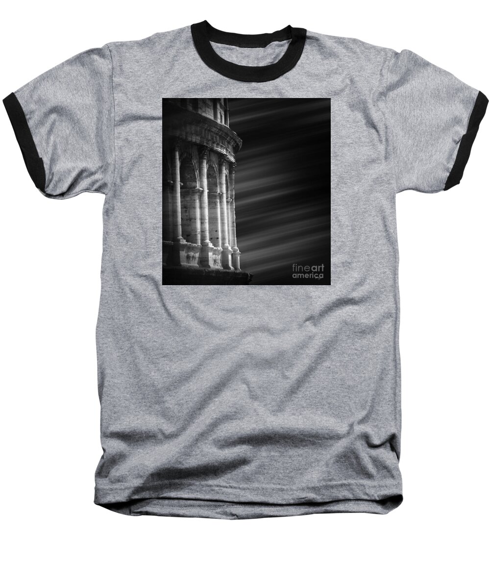 Colosseum Baseball T-Shirt featuring the photograph Panorama Of Roma by Stefano Senise