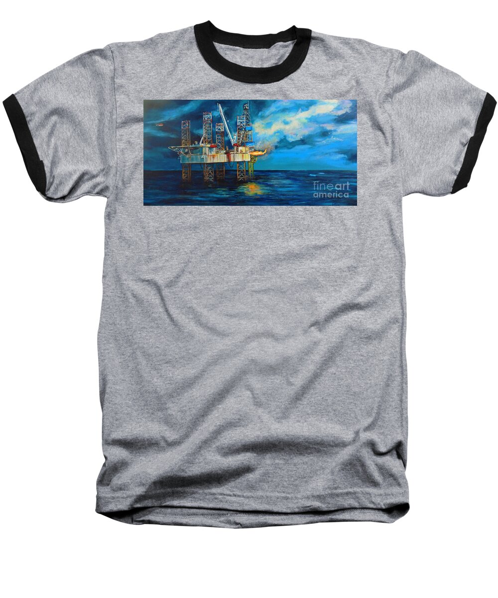 Paragon Hz1 Baseball T-Shirt featuring the painting Paragon HZ1 by Cami Lee