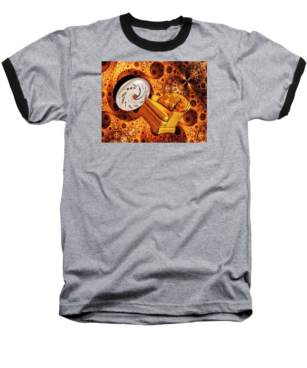 Fractal Baseball T-Shirt featuring the digital art Parallel Universe by Tristan Armstrong
