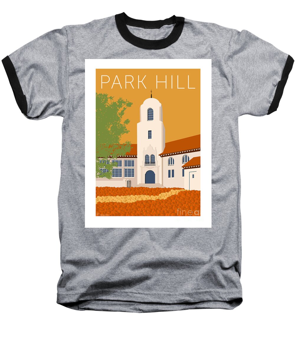 Denver Baseball T-Shirt featuring the digital art Park Hill Gold by Sam Brennan