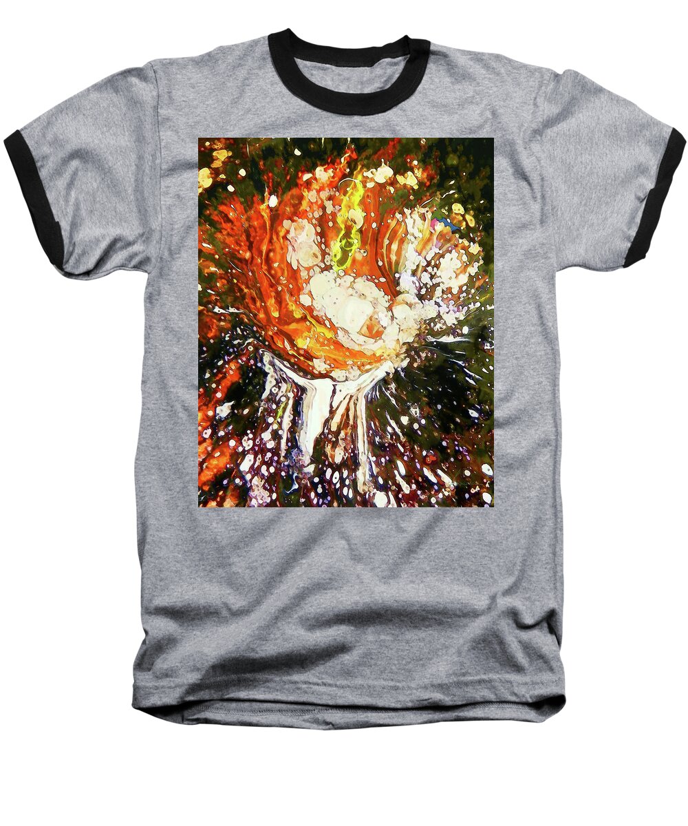 Party Baseball T-Shirt featuring the digital art Party by Frances Miller