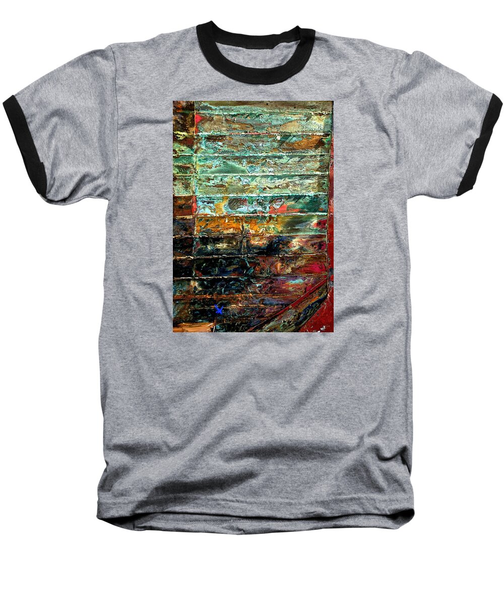 Newel Hunter Baseball T-Shirt featuring the photograph Patchworks 1 by Newel Hunter