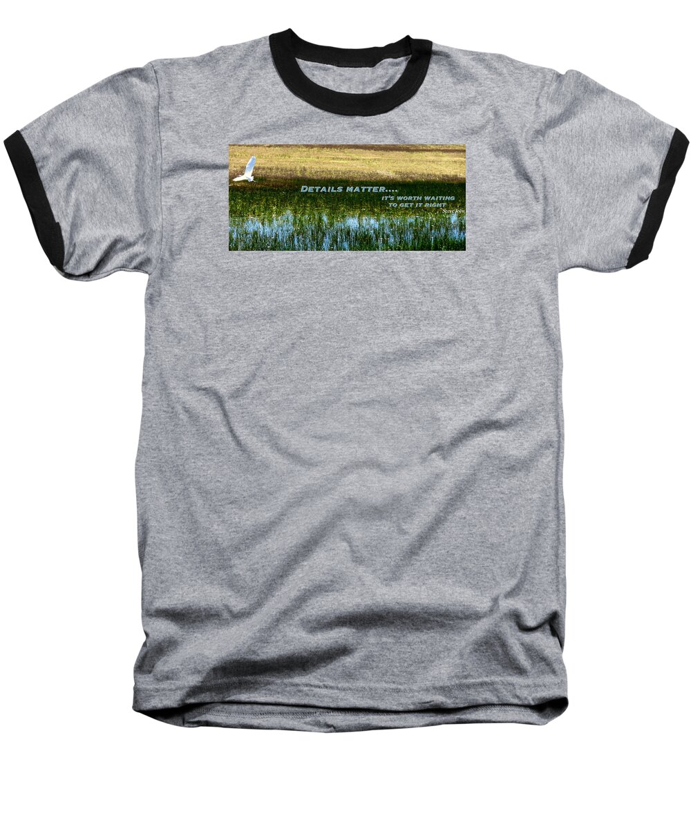  Baseball T-Shirt featuring the photograph Patience by David Norman