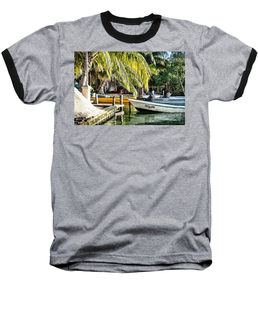 Belize Baseball T-Shirt featuring the photograph Patty Lou by Lawrence Burry