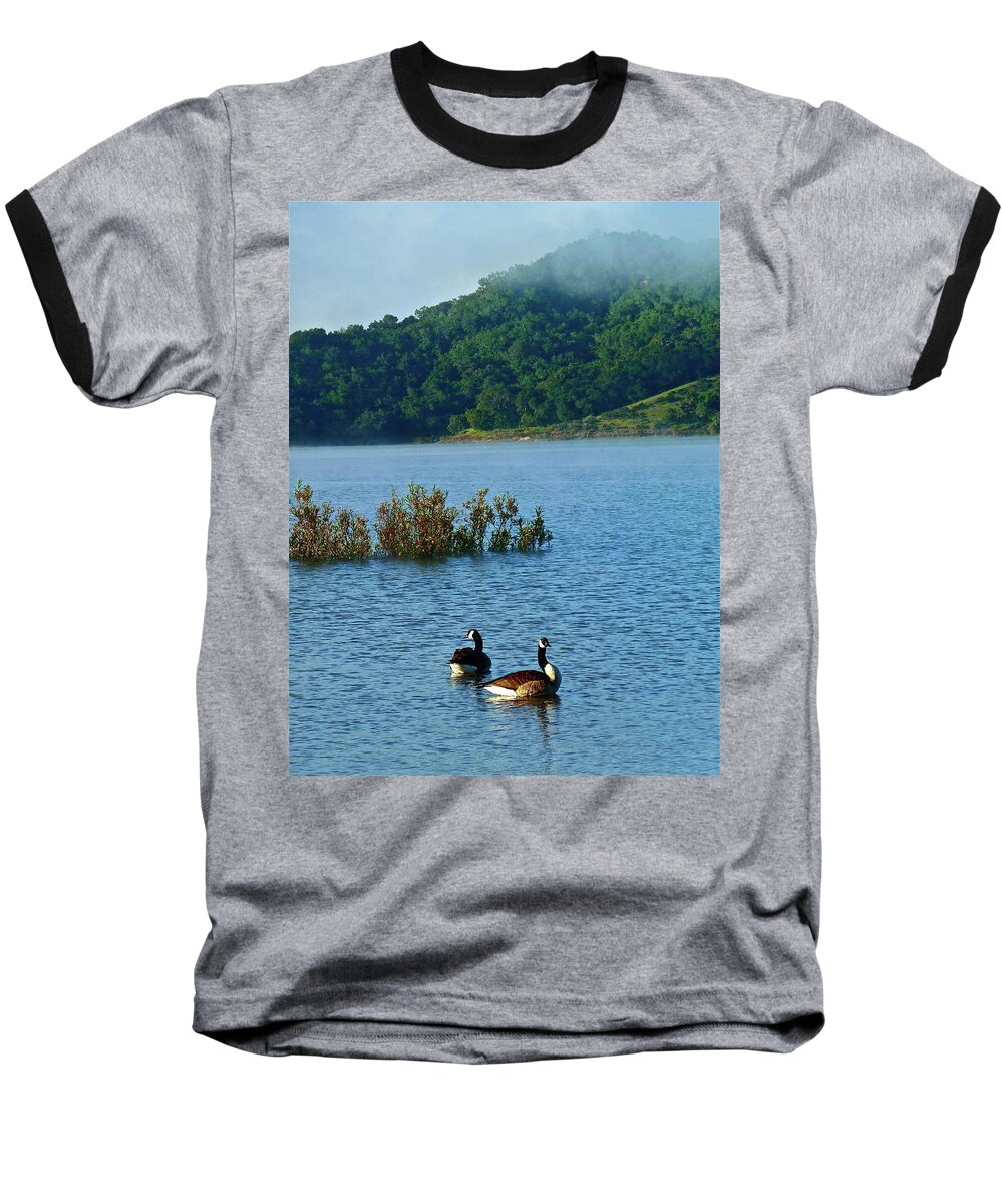Landscape Baseball T-Shirt featuring the photograph Peaceful Morning by Diana Hatcher