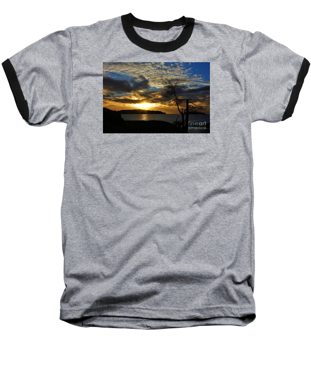 Beach Baseball T-Shirt featuring the photograph Pebbles Beach Sechelt by Elaine Hunter