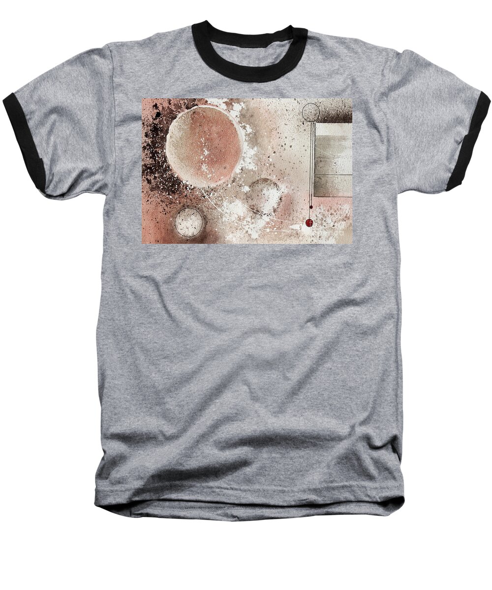 An Abstract Painting Baseball T-Shirt featuring the painting Pendulum by Monte Toon