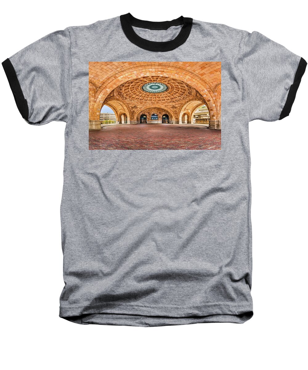 American Baseball T-Shirt featuring the photograph Penn Station railway station by Mihai Andritoiu