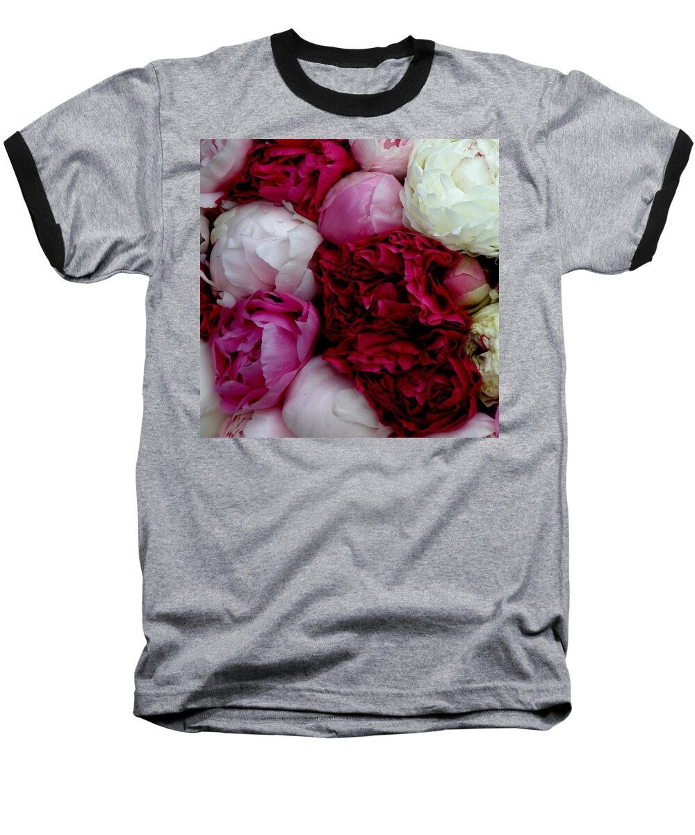 Peonies Baseball T-Shirt featuring the photograph Peony Bouquet by Lainie Wrightson