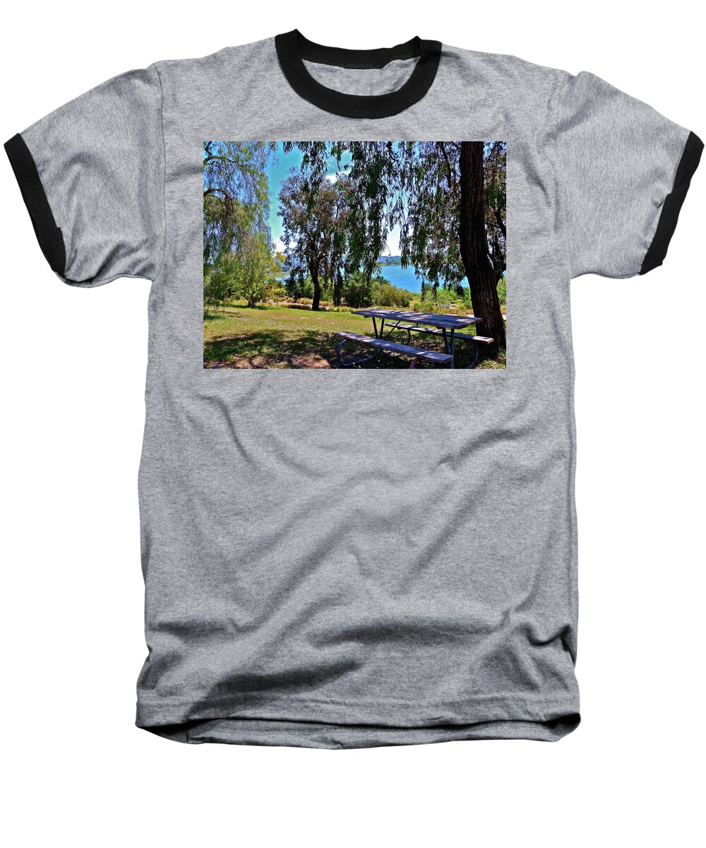 Outdoors Baseball T-Shirt featuring the photograph Perfect Picnic Place by Diana Hatcher