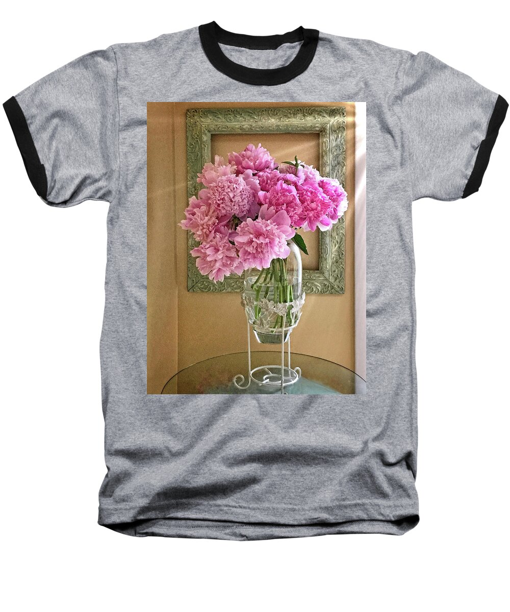 Peonies Baseball T-Shirt featuring the photograph Perfect Picture by Jill Love