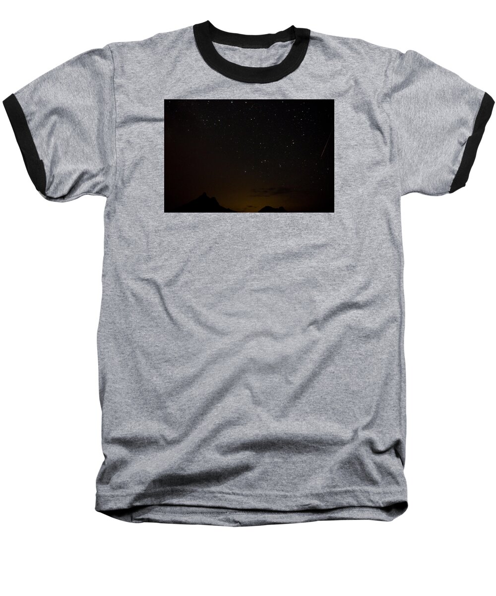 Night Baseball T-Shirt featuring the photograph Perseid Meteor Shower by Jedediah Hohf