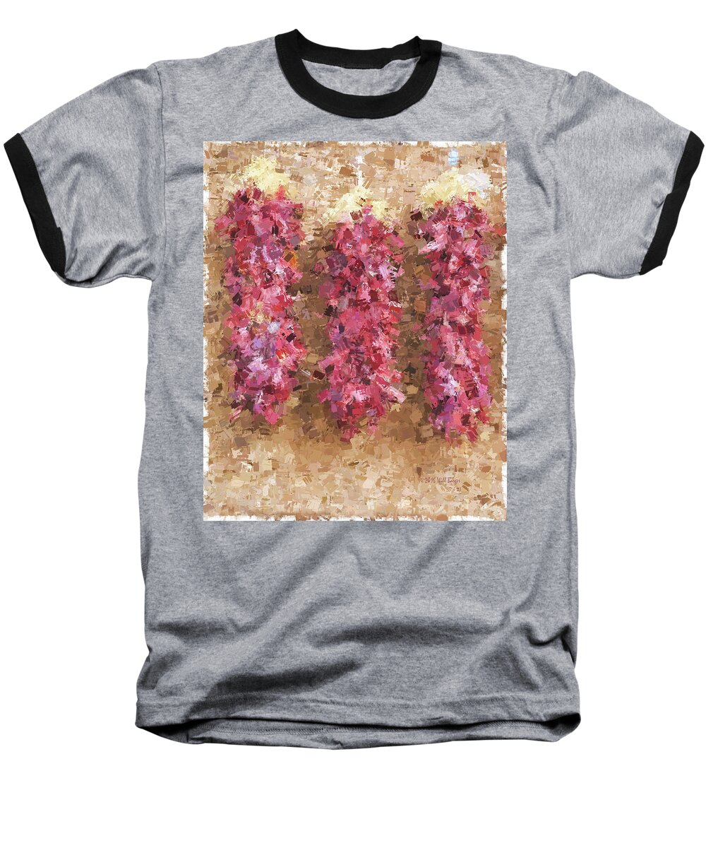 Arturo Baseball T-Shirt featuring the painting Picante del Turo by Will Barger