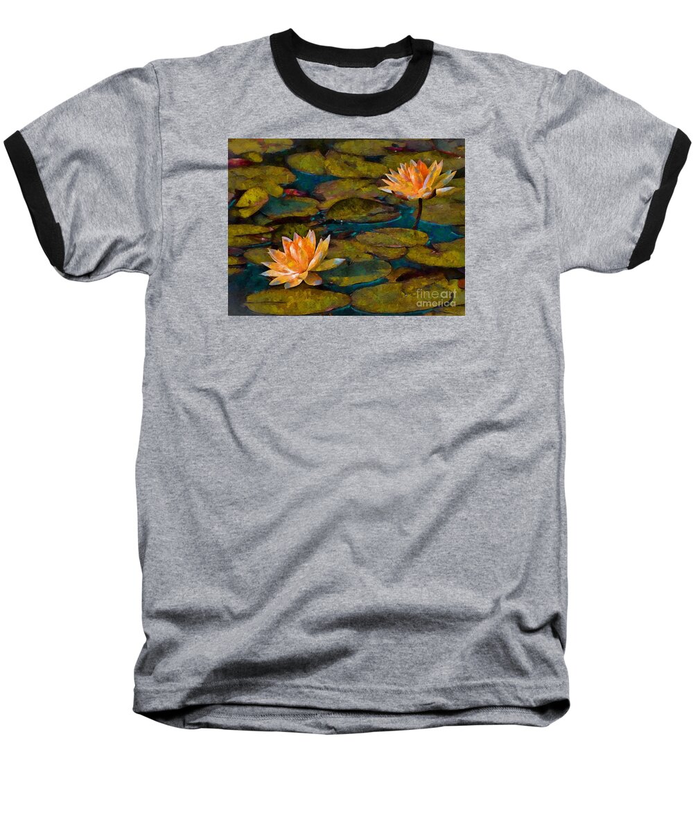 John+kolenberg Baseball T-Shirt featuring the photograph Picnic By The Pond by John Kolenberg