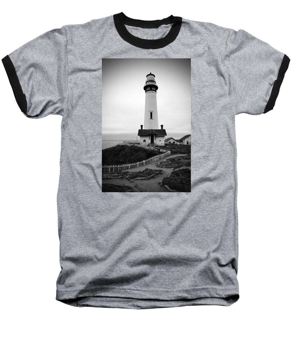 Half Moon Bay Baseball T-Shirt featuring the photograph Pigeon Point 2 by Holly Blunkall