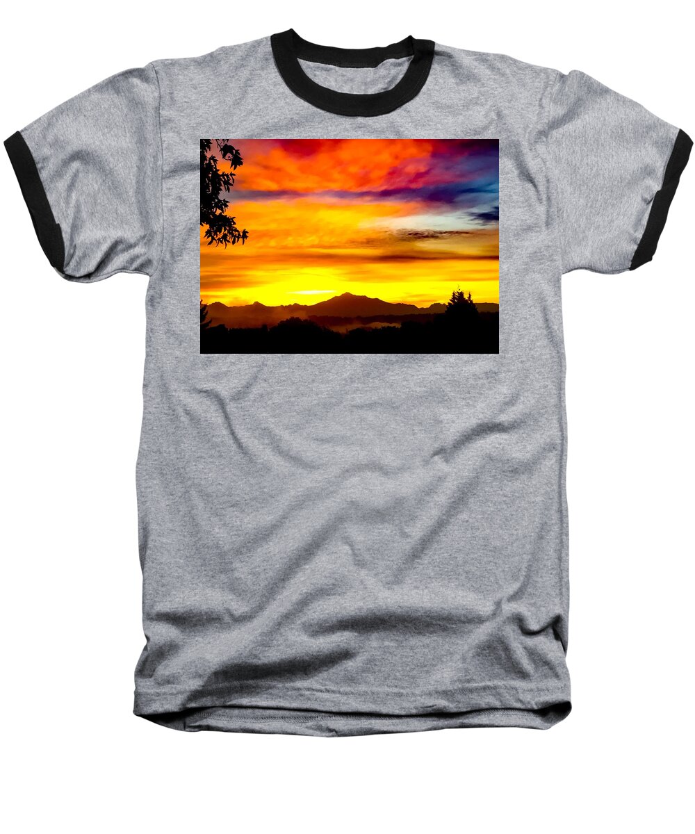 Pilchuck Baseball T-Shirt featuring the photograph Pilchuck Morning by Brian O'Kelly