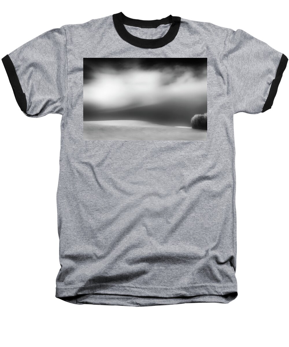 Monochrome Baseball T-Shirt featuring the photograph Pillow Soft by Dan Jurak
