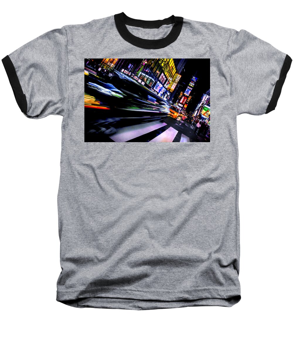 Times Square Baseball T-Shirt featuring the photograph Pimp'n It by Az Jackson