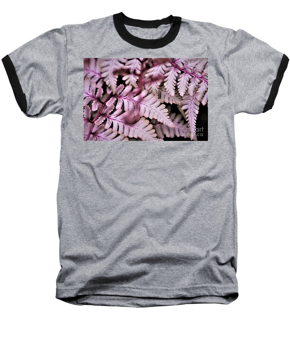 Pink Baseball T-Shirt featuring the photograph Pink Fern by Tracey Lee Cassin